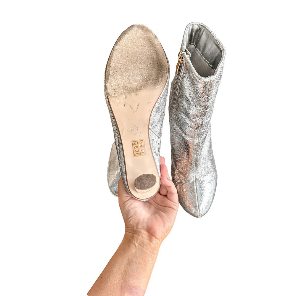 Cape Robbin Silver Metallic Athena Ankle Boot - Picture 7 of 11